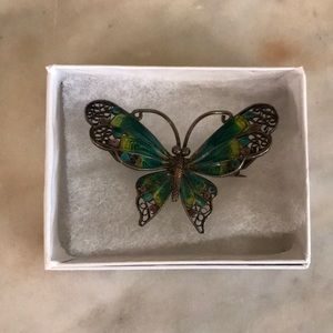 Special-Filagree Enamel Butterfly 🦋 Brooch/Pin